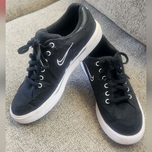 Nike Black Sneakers with White Accents